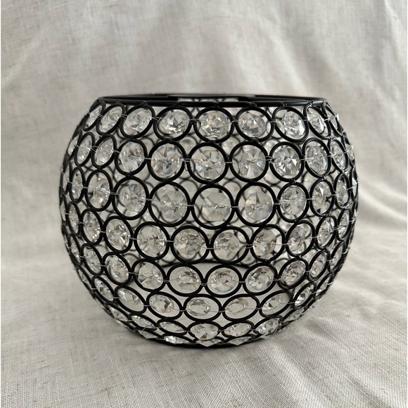 Allen + Roth Circle Crystal Lamp Shade Bling Modern Lighting - Picture 2 of 8